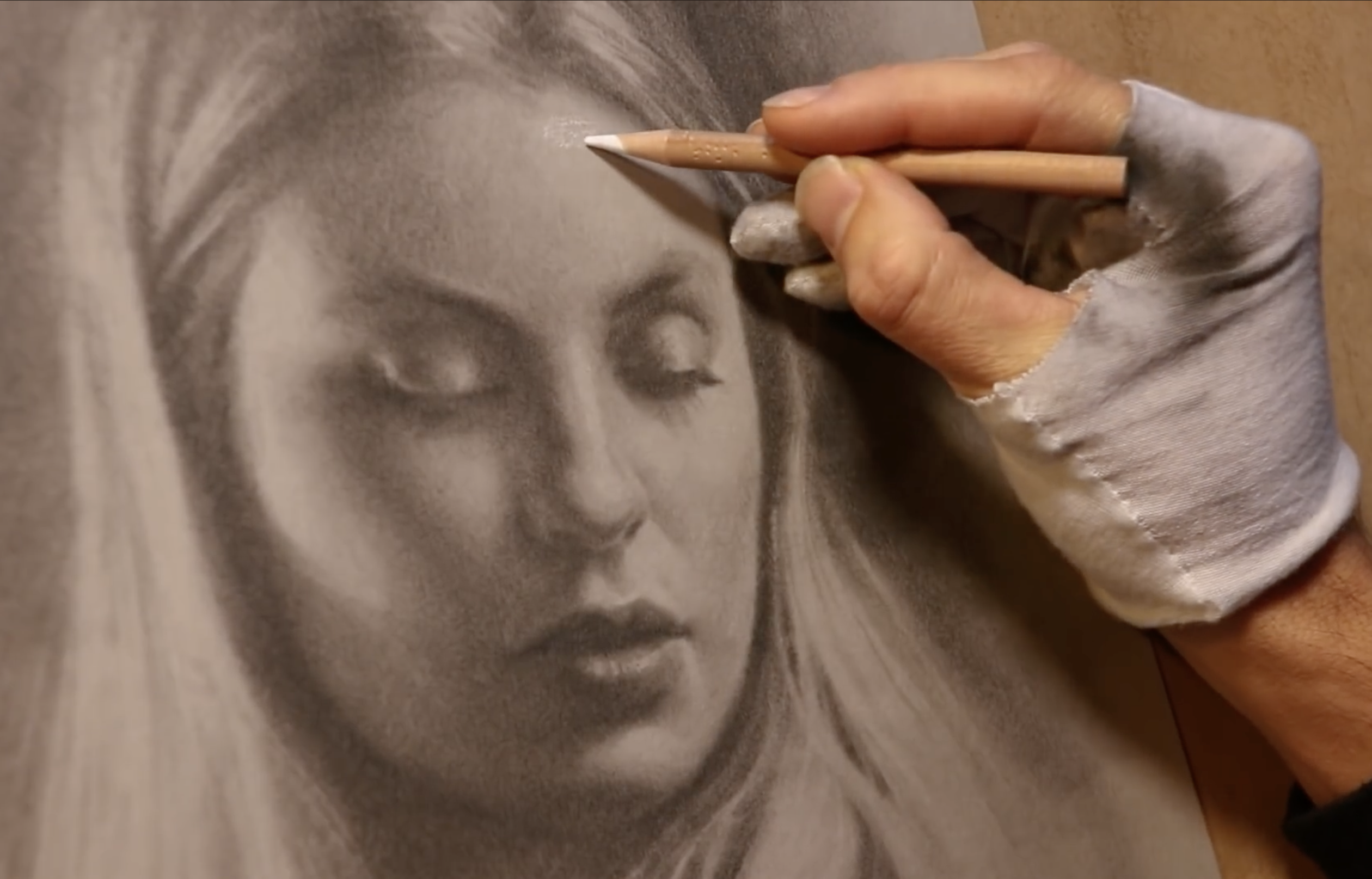 Chalk portrait tutorial thumbnail