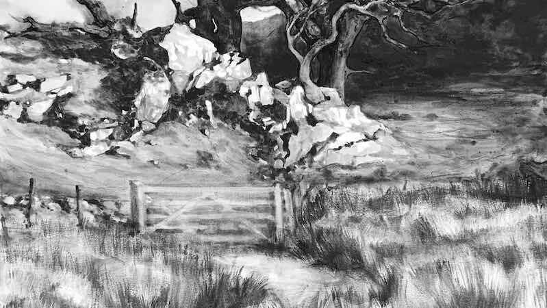 Charcoal Landscape example