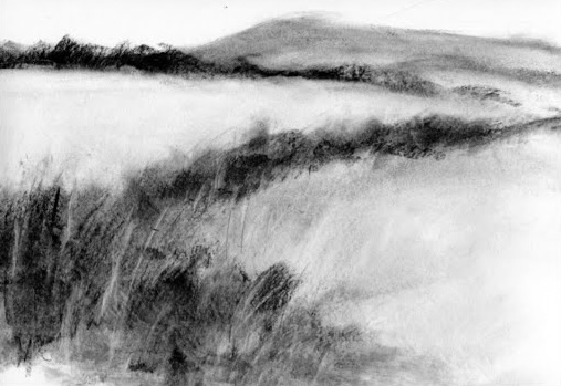 Charcoal landscape tutorial thumbnail