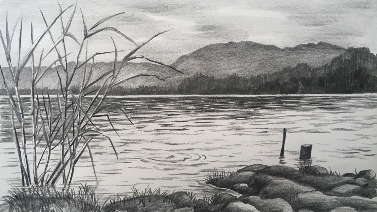 Pencil landscape Example