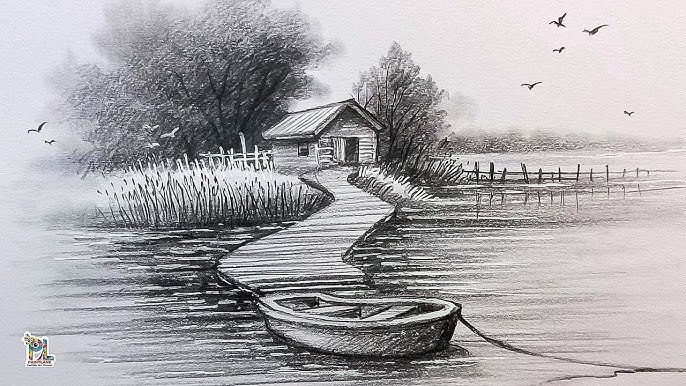 Pencil shading example