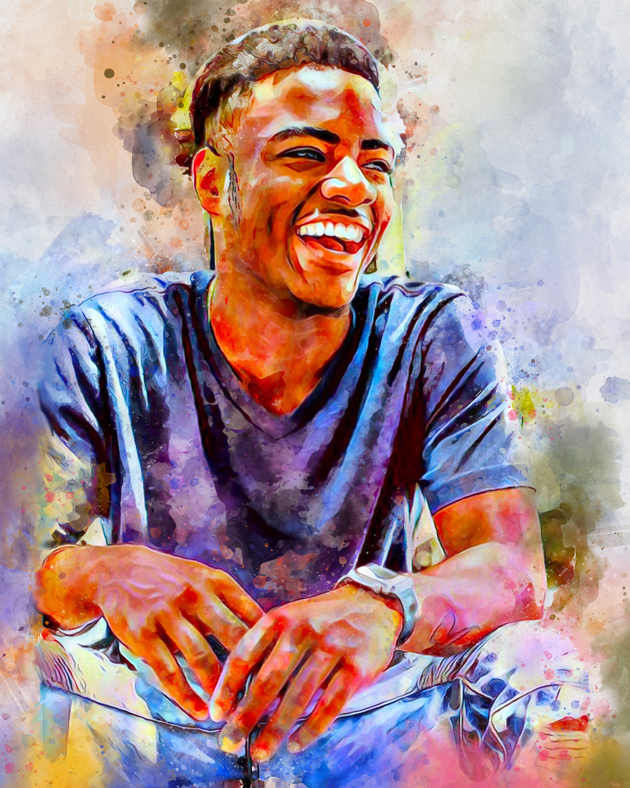 Watercolor Portrait example